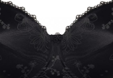 Body Viola, Schwarz, von ULLA Dessous, Cut Out, Ausschnitt