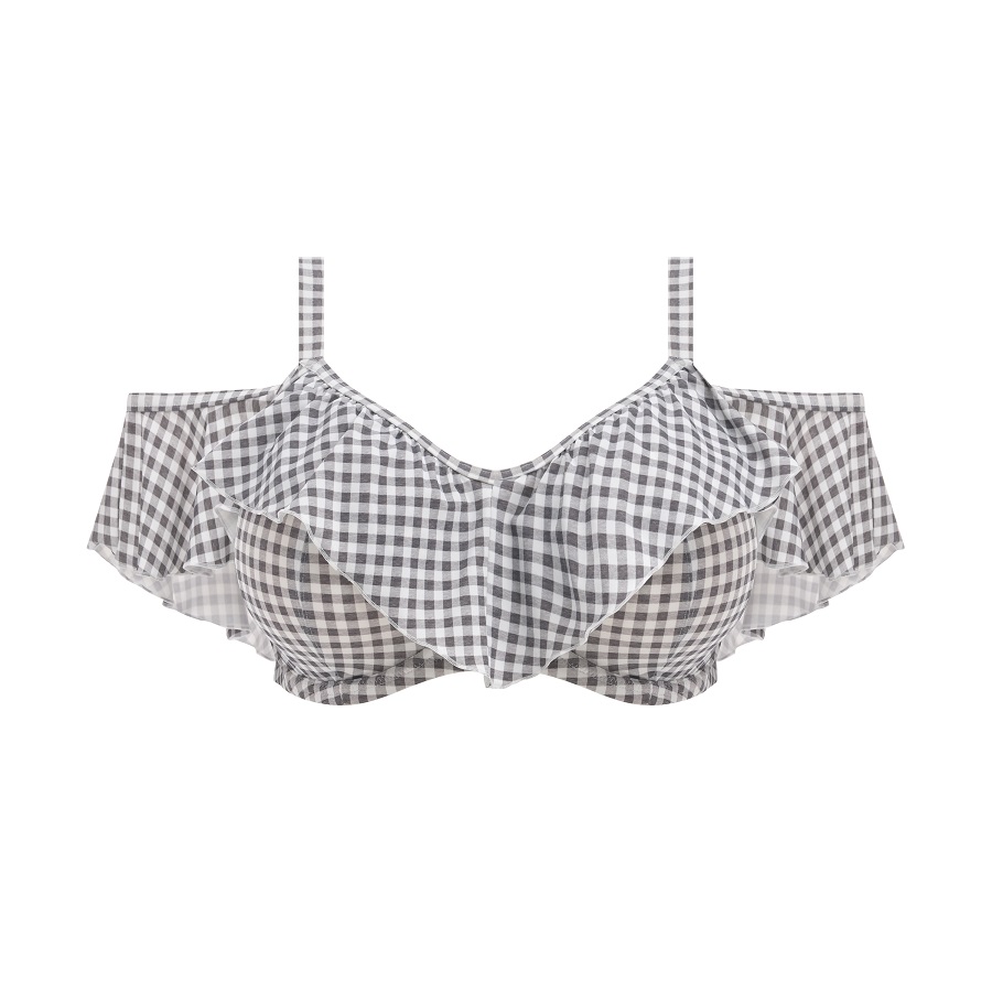 Bikini Top mit Bügel Checkmate in Grey Marl von ELOMI-ES800306 Cut Out Vorderansicht
