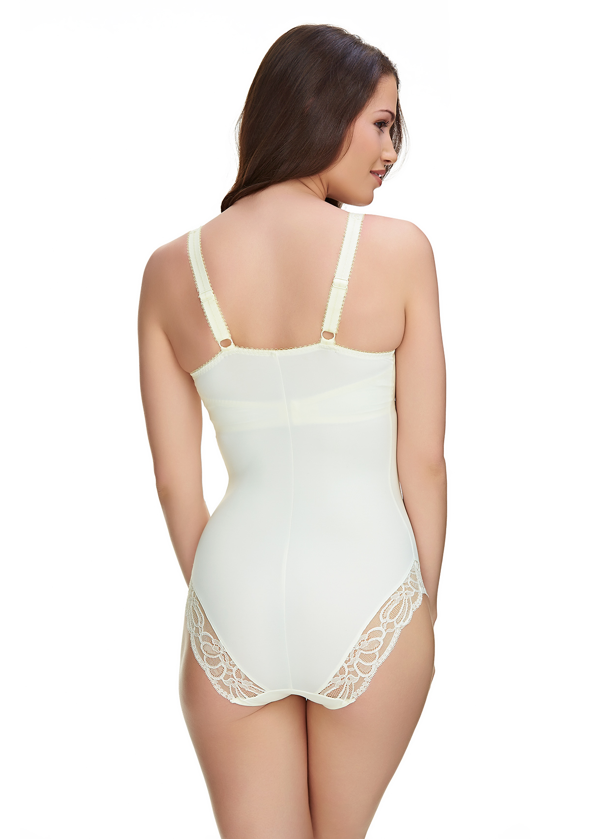 Jacqueline Lace, Weiß, Body von FANTASIE, FL9403, Rückansicht