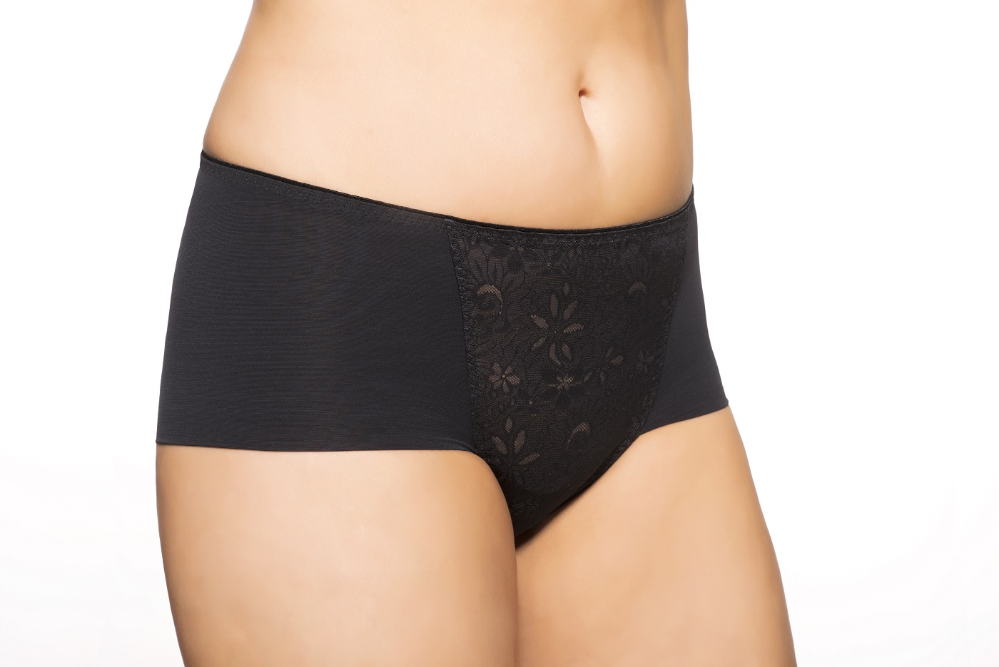Panty, Alice in Schwarz von ULLA Dessous, 3830, Seitenansicht
