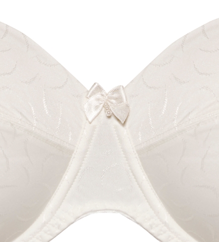 BH mit Bügel Maxima in Ècru von ULLA Dessous 1122 Cut Out Detail Vorderansicht