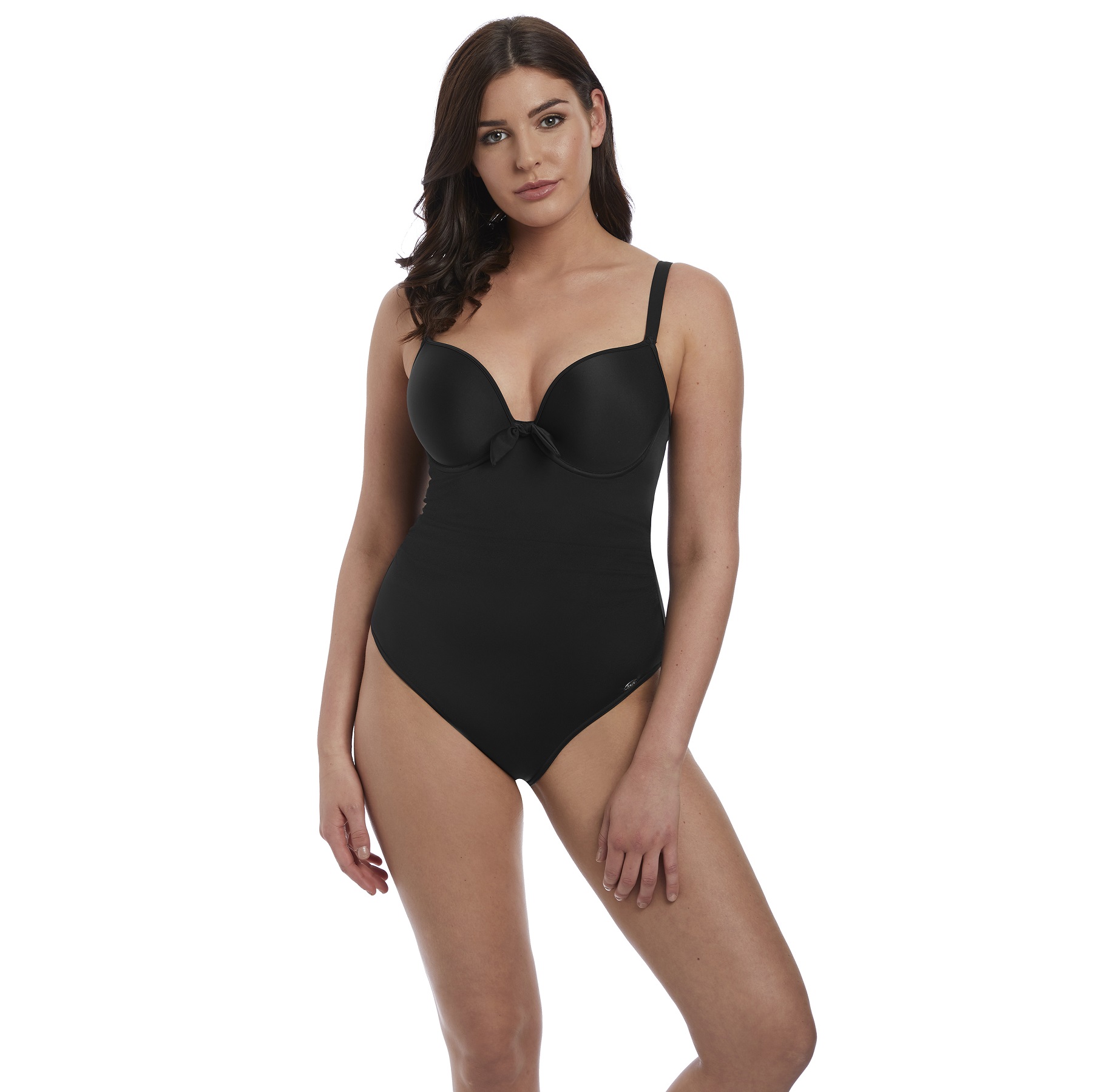 Deco Swim, Schwarz, Badeanzug mit Bügel von FREYA, Vorderansicht