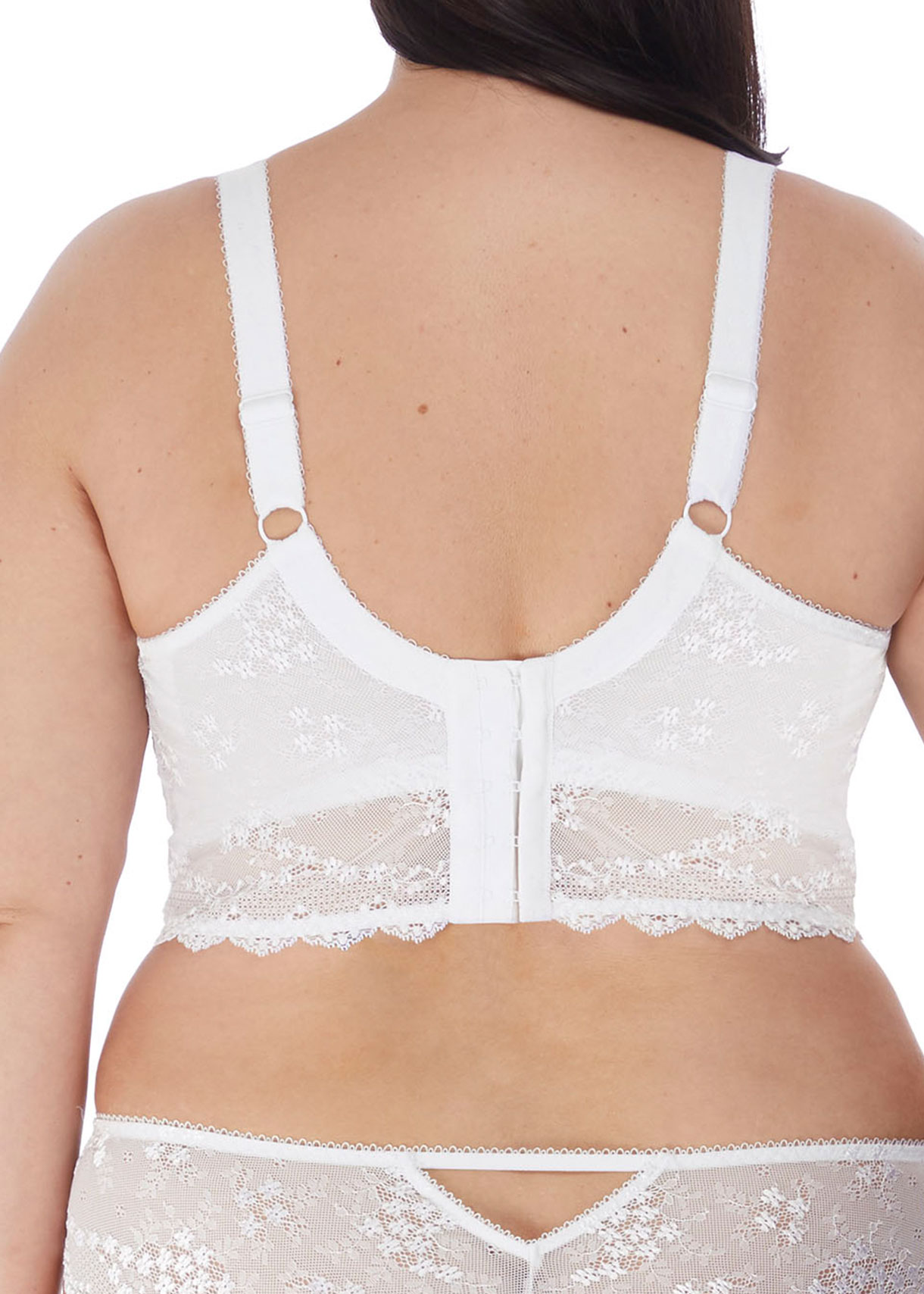 Bralette mit Bügel Charley in Weiß von ELOMI Lingerie EL4381 Rückansicht