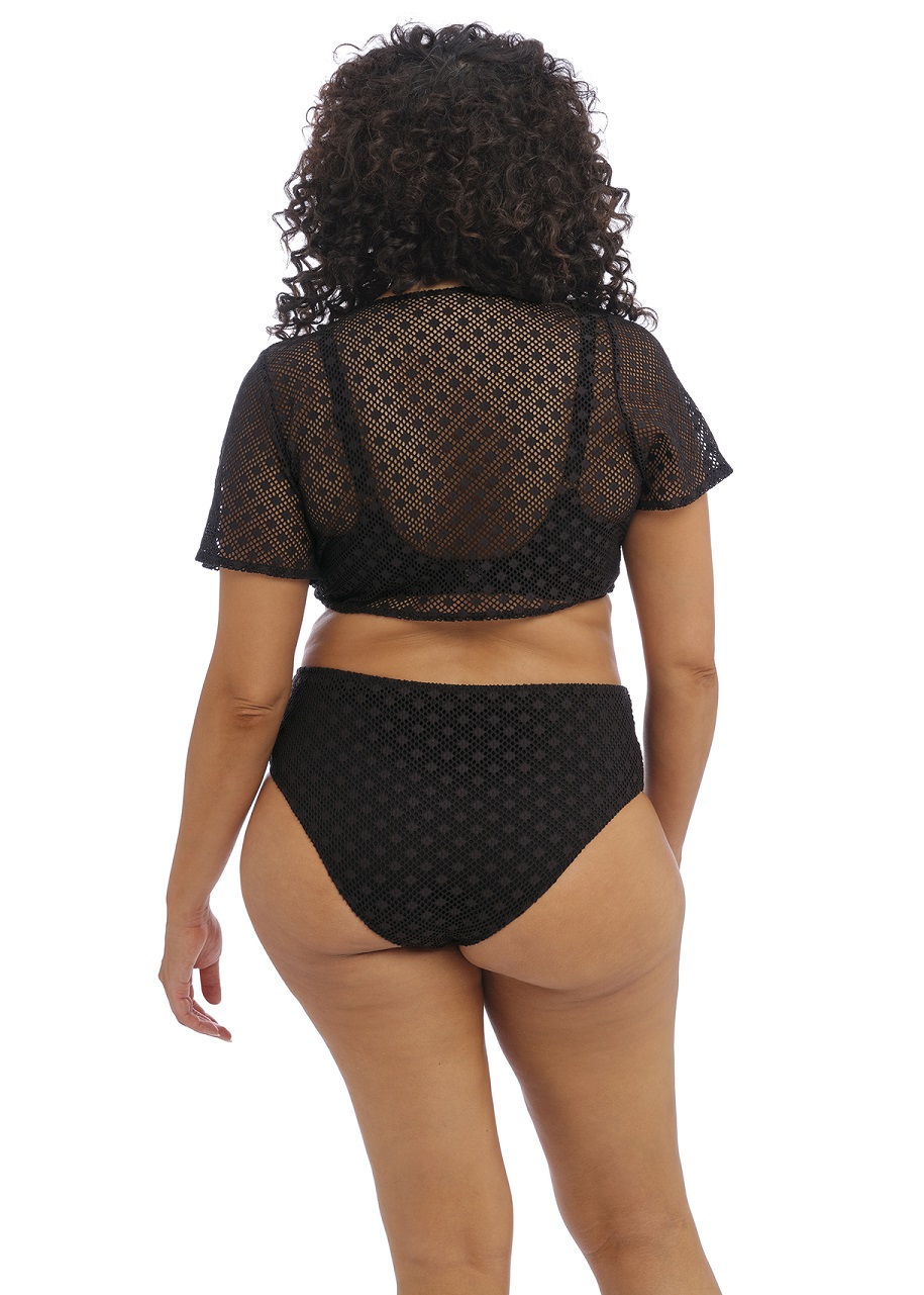 Bikinihose Bazaruto in Schwarz von Elomi Swimwear ES800672 mit Beach Top Rückansicht