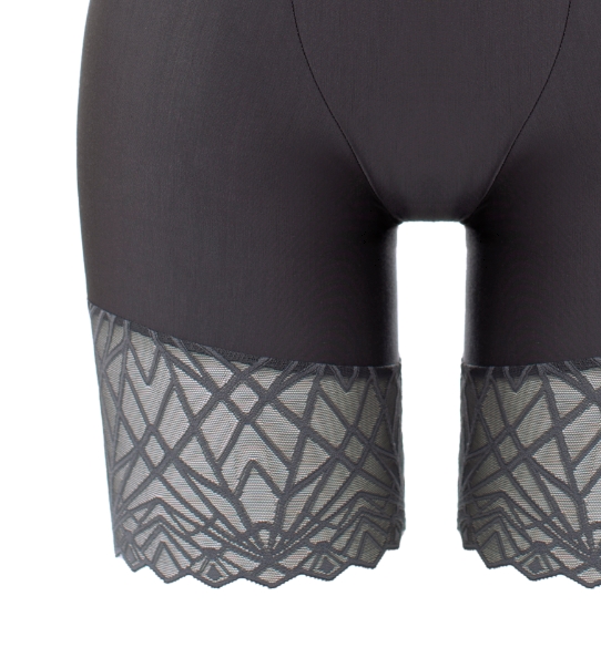 Langbeinhose Mara Essence in Anthrazit von Ulla Dessous 4218 Cut Out Detail