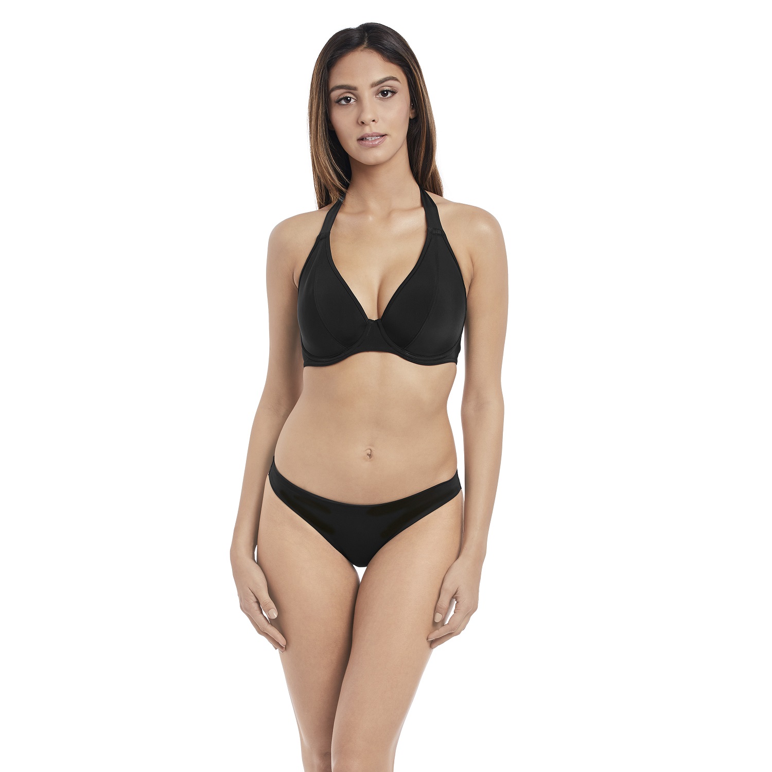 Remix, Schwarz, Italian Bikini Slip von FREYA, Kombination, Vorderansicht