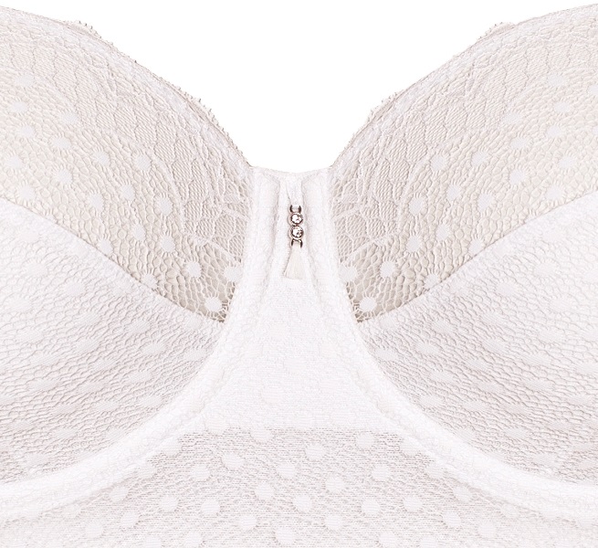 Body mit Bügel Josy in Weiß von Ulla Lingerie fèminine 6773,Cut Out Detailansich