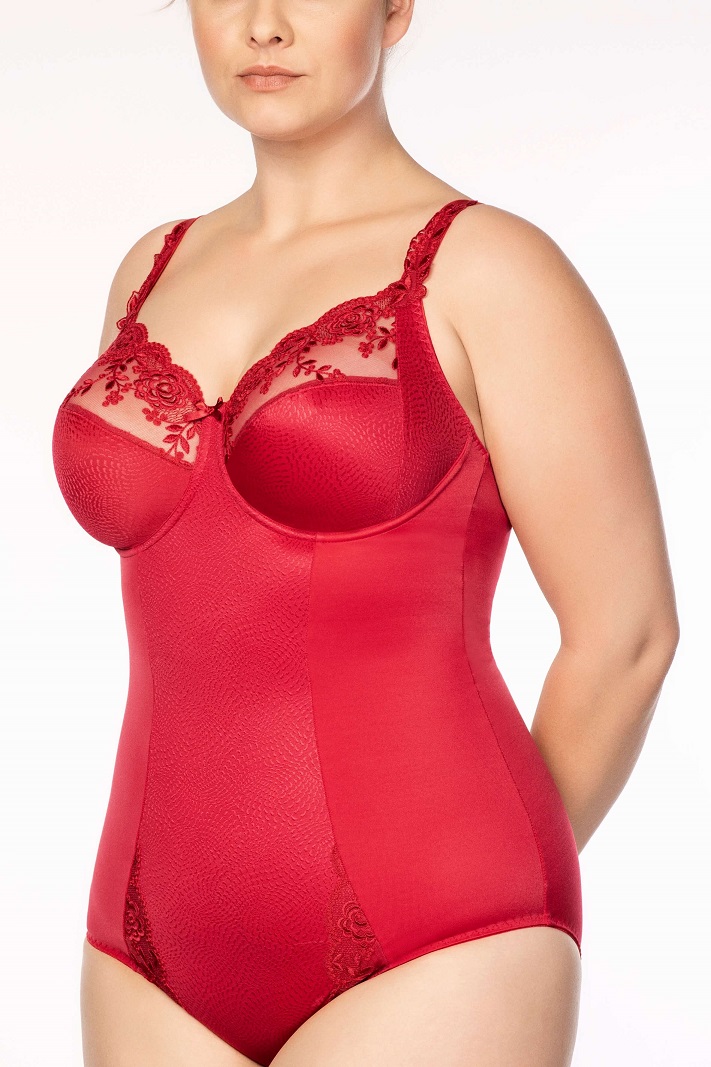 Body mit Bügel, Ella, Feuer von ULLA Dessous, 3673, Vorderansicht