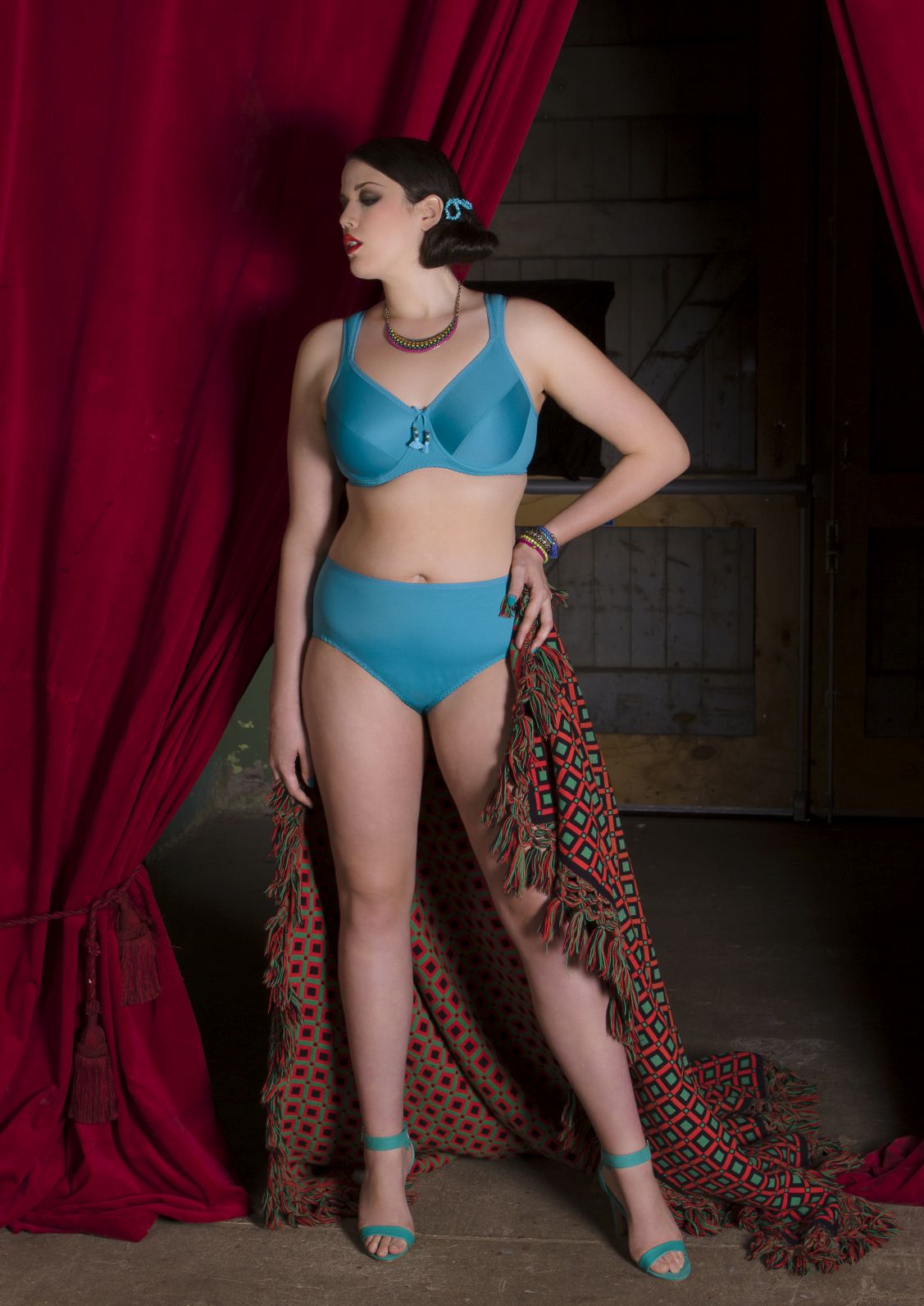 BH mit Bügel, Maia Turquoise von SYL Design, Kombi, Vorderansicht