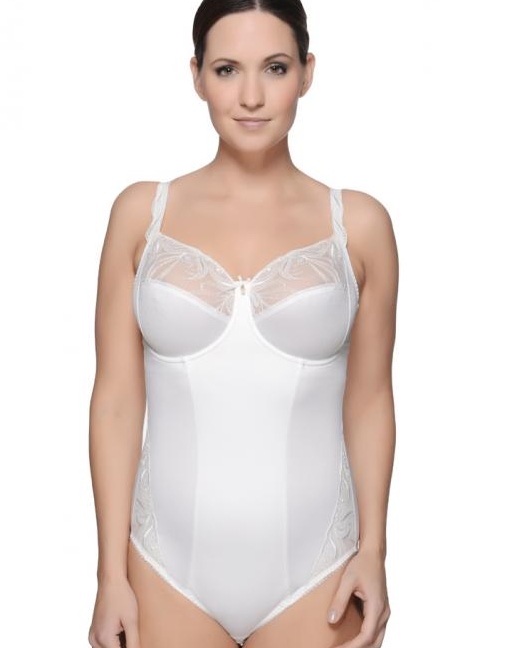 Body Carmen in Ècru von Ulla Lingerie fèminine 2753 Vorderansicht