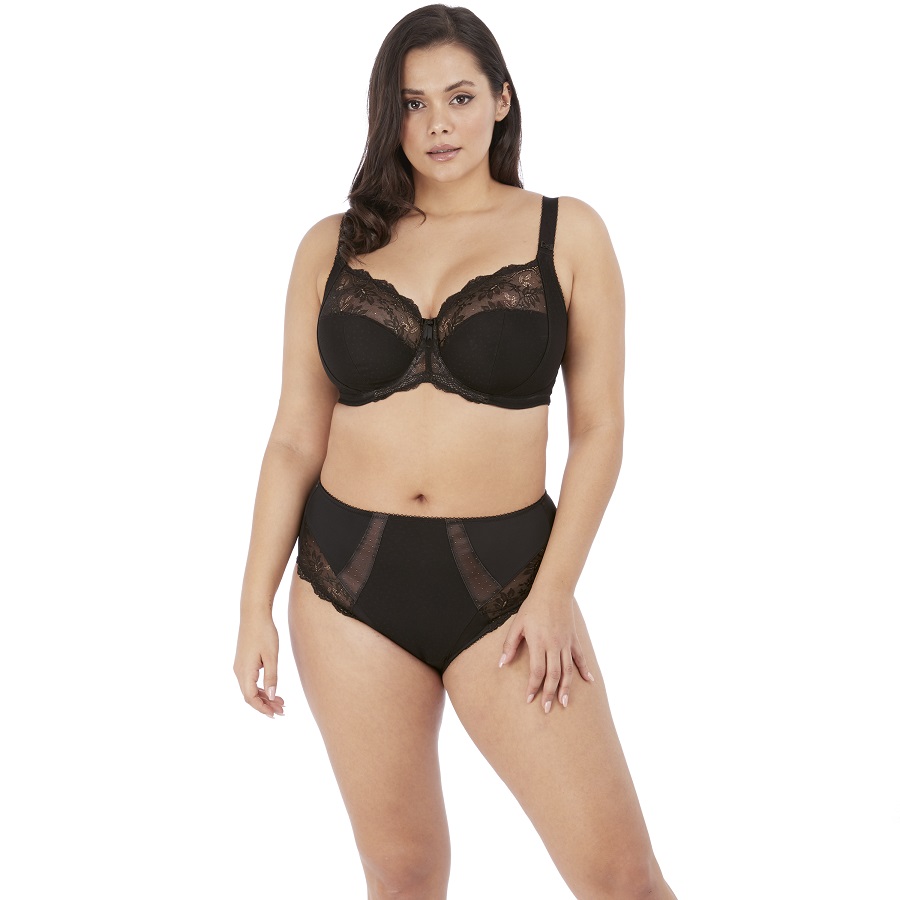 BH mit Bügel, Meredith, Schwarz, von ELOMI Lingerie, EL4440, Kombination, Vorderansicht