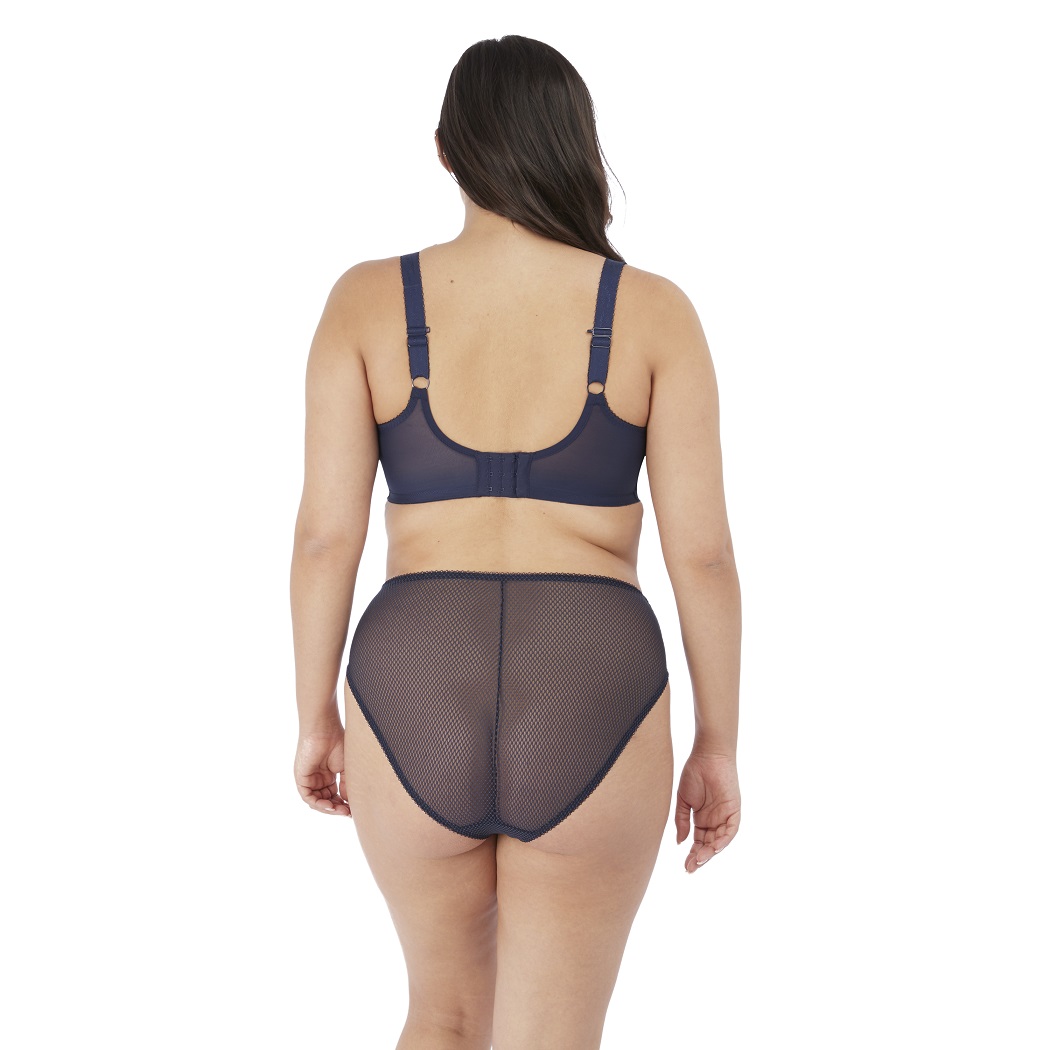 Plunge Stretch BH mit Bügel Charley in Navy von ELOMI Lingerie EL4382 Rückansicht