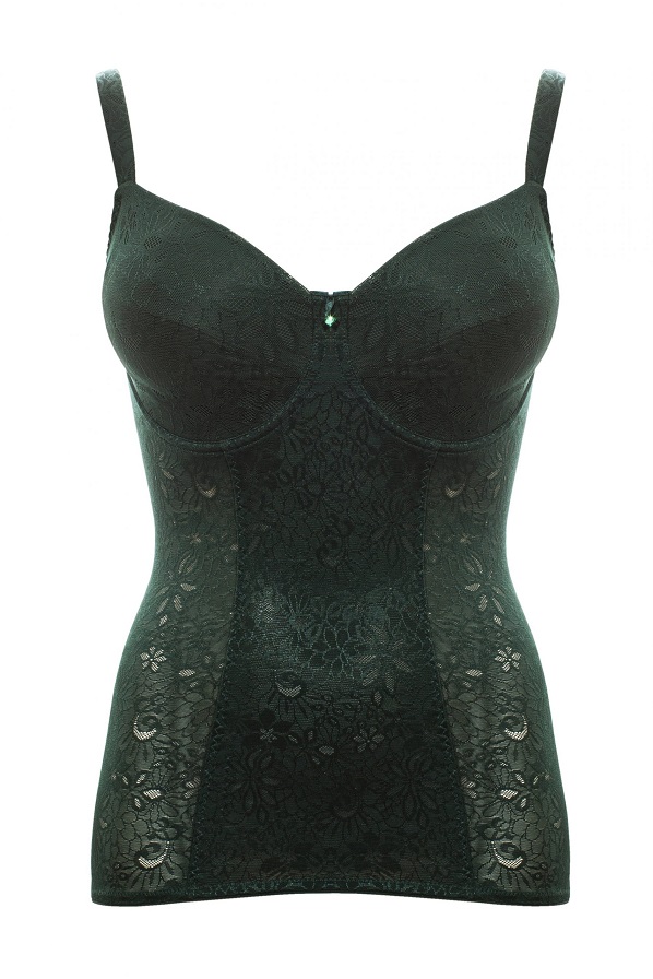 BH Liner Alice in Moosgrün von ULLA Dessous, 3893, Cut Out, Vorderansicht