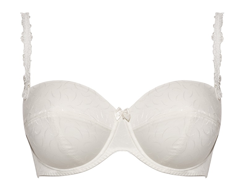 BH mit Bügel Maxima in Ècru von ULLA Dessous 1122 Cut Out Vorderansicht