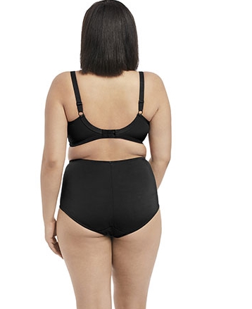 BH mit Bügel Sachi in Schwarz von ELOMI Lingerie EL4350 mit Slip EL4358 Rückansichtt