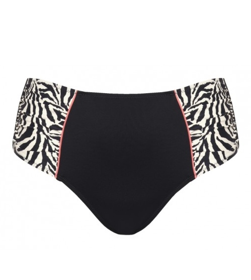 Hoher Bikini-Slip Nizza, Savanne, von ULLA Dessous, Cut Out, Detailansicht