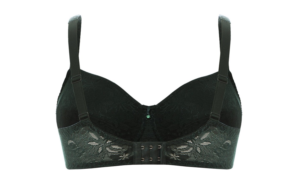 BH mit Bügel, Alice in Moosgrün von ULLA Dessous, 3823, Cut Out, Rückansicht