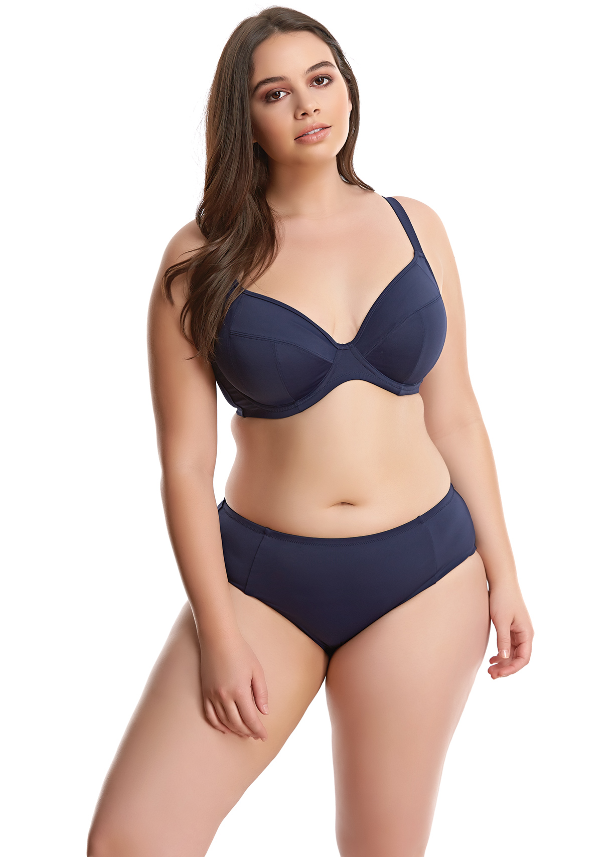 Bikini-BH mit Bügel Essentials in Midnight von ELOMI Swim Kombi Vorderansicht