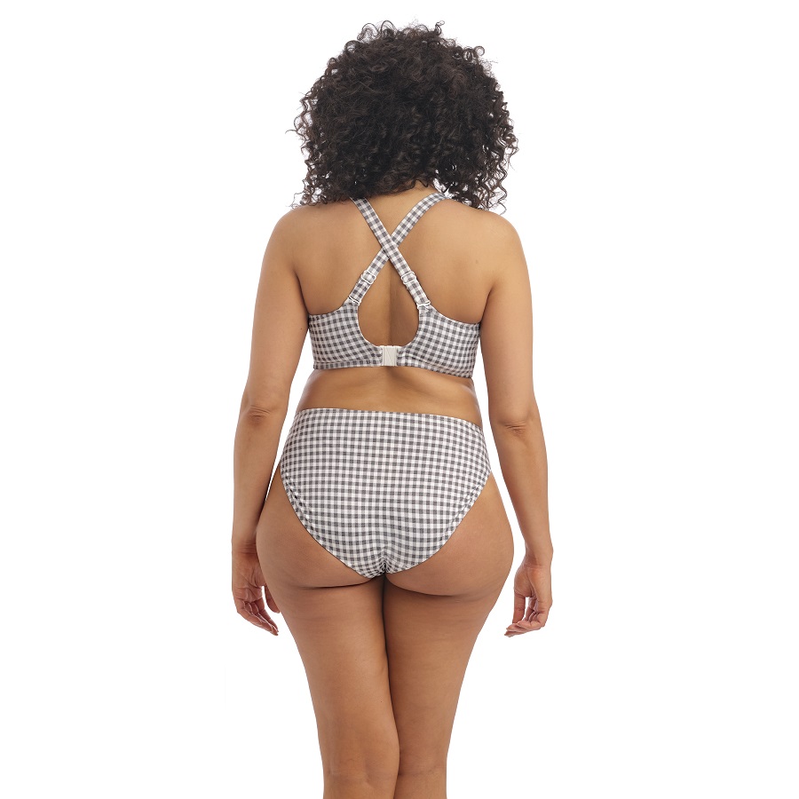 Bikini Plunge BHmit Bügel Checkmate in Grey Marl von ELOMI-ES800302 Kreuzträger Rückansicht