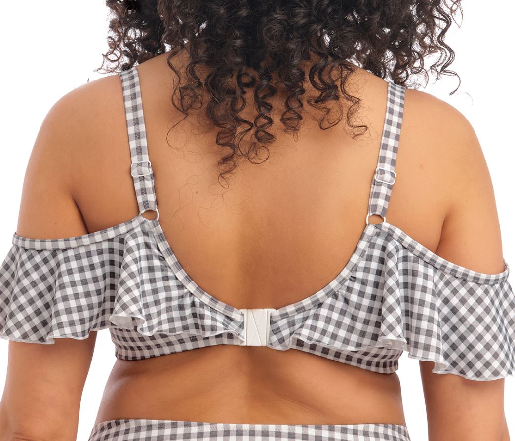 Bikini Top mit Bügel Checkmate in Grey Marl von ELOMI-ES800306 Detail Rückansicht