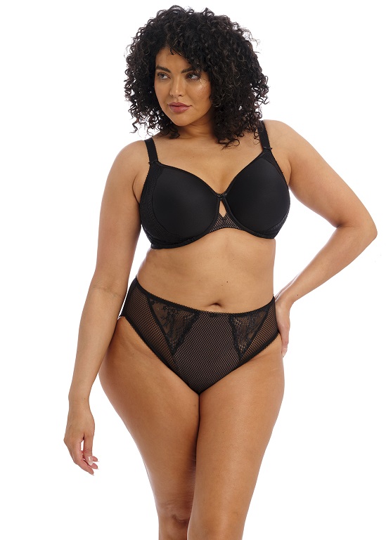 Spacer BH mit Bügel in Schwarz von ELOMI Lingerie EL4383 Kombination Vorderansicht