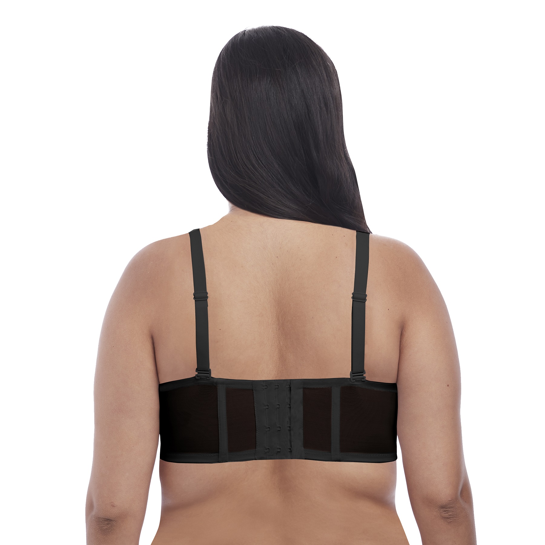 BH mit Bügel Smooth in Schwarz von ELOMI Lingerie Art-Nr. EL4300 Träger Rückansicht