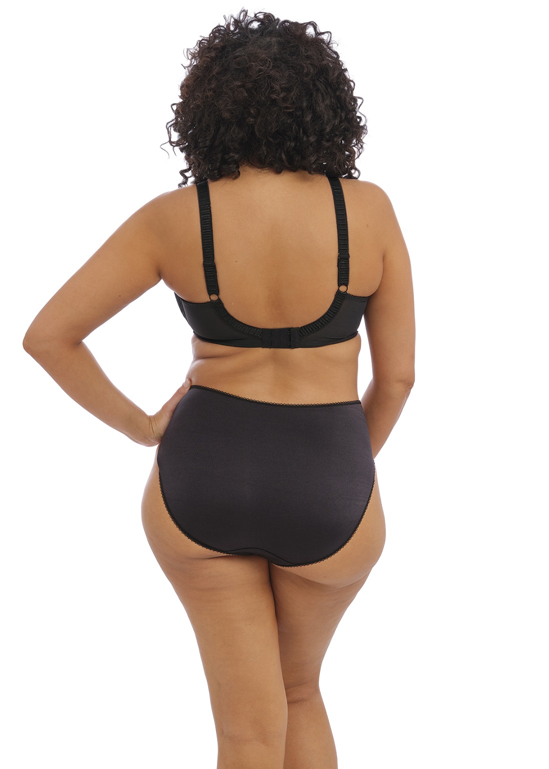 BH mit Bügel Cate in Schwarz von Elomi EL4030 + Slip EL4035 Rückansicht