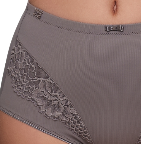 Taillenhoher Miederslip London, Frosty Lavender von Susa Lingerie, 631, Detail, Vorderansicht