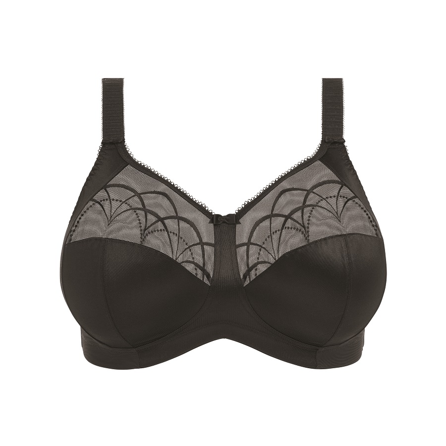 BH ohne Bügel "Cate" in Schwarz von "Elomi" EL4033 Cut Out Vorderansicht