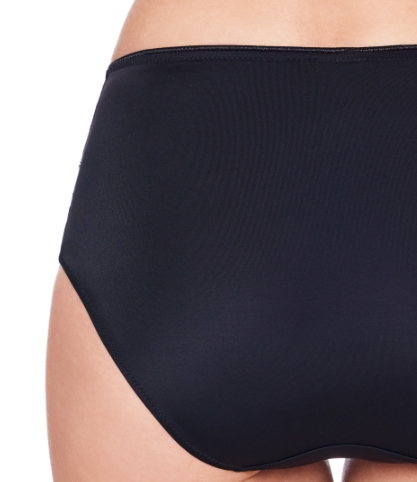 Taillenslip, Santorin in Schwarz von Susa Lingerie, 668, Detail, Rückansicht