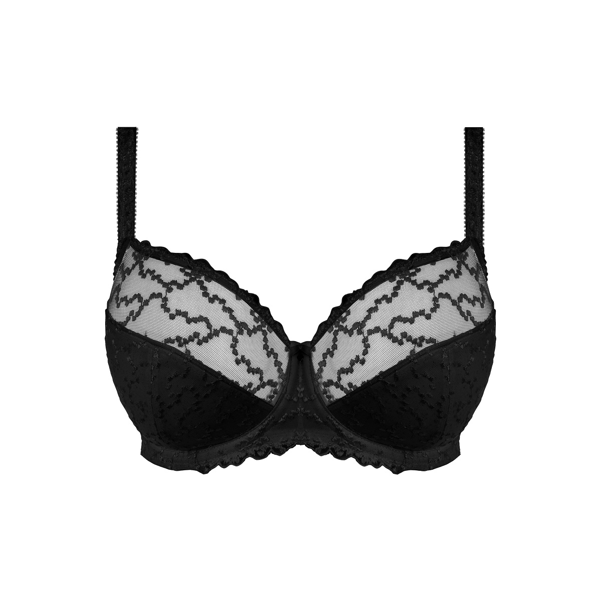 BH mit Bügel FL7602 Ana in Schwarz von FANTASIE Lingerie Cut Out Vorderansicht