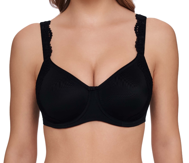 Minimizer BH mit Bügel, Schwarz, London 8013 von Susa Lingerie, Ausschnitt, Vorderansicht