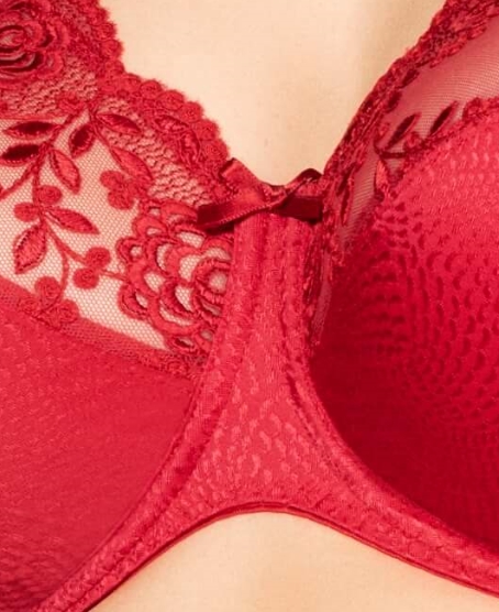 BH mit Bügel, Ella, Feuer, von ULLA Dessous, 3623, Detail