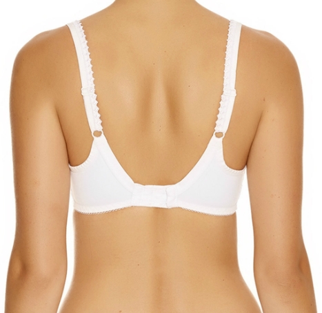 Rebecca, Weiß, BH mit Bügel von FANTASIE, Detail-Rückansicht