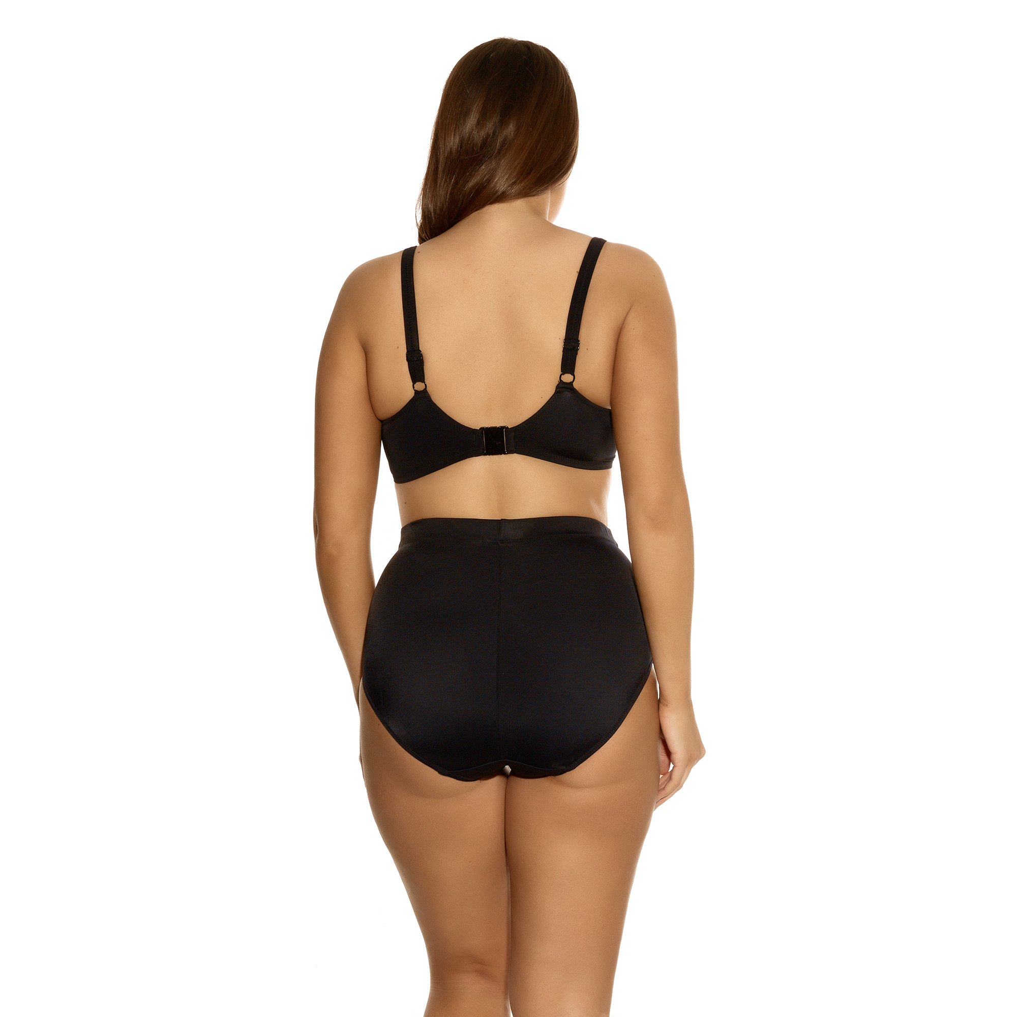 Bikini Slip Essentials in Schwarz von ELOMI Swimwear ES7600 Kombi Rückansicht