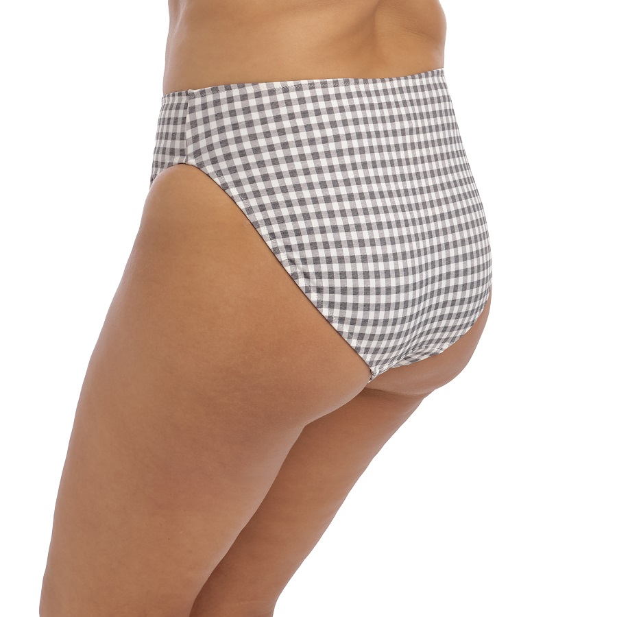 Bikini Slip mit hohem Beinausschnitt Checkmate in Grey Marl von ELOMI-ES800372 Seitenansicht