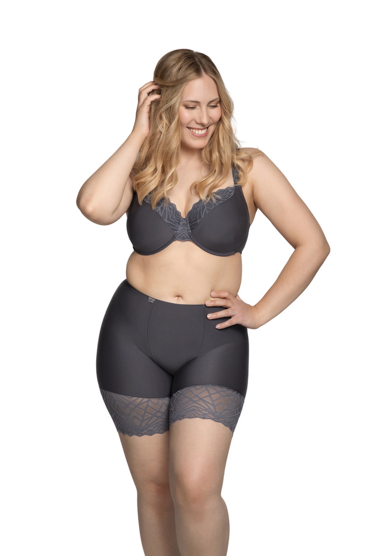 Langbeinhose Mara Essence in Anthrazit von Ulla Dessous 4218 Kombination