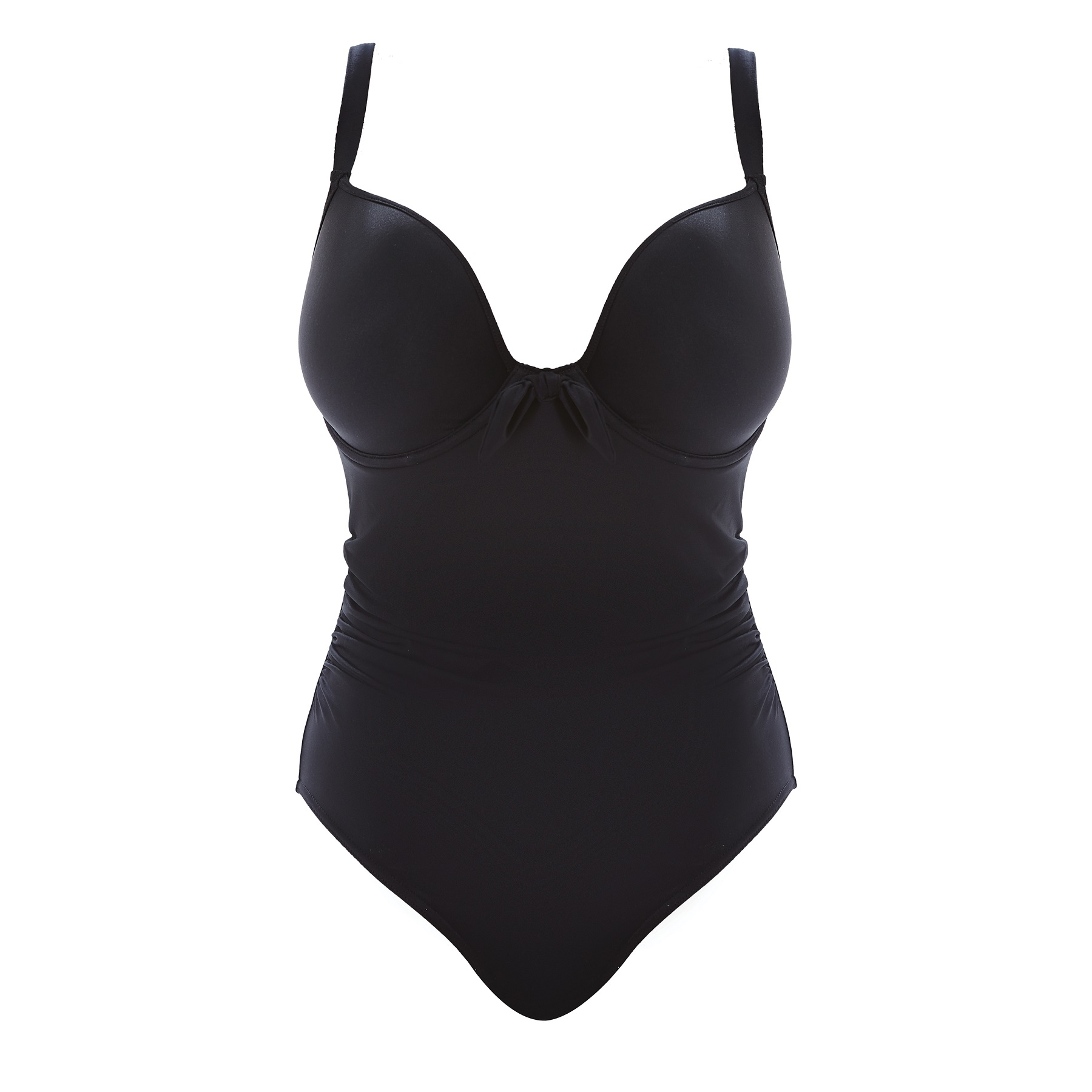 Deco Swim, Schwarz, Badeanzug mit Bügel von FREYA, Cut Out, Vorderansicht