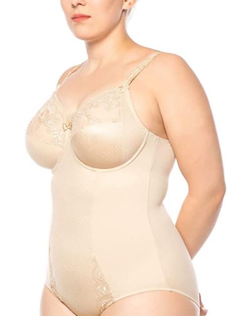 Body mit Bügel, Ella, Biskuit von ULLA Dessous, 3673, Vorderansicht