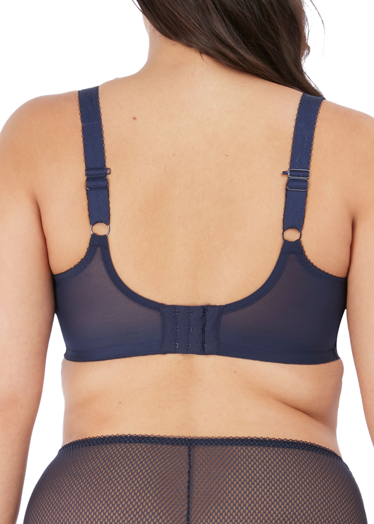 Plunge Stretch BH mit Bügel Charley in Navy von ELOMI Lingerie EL4382 Rückansicht