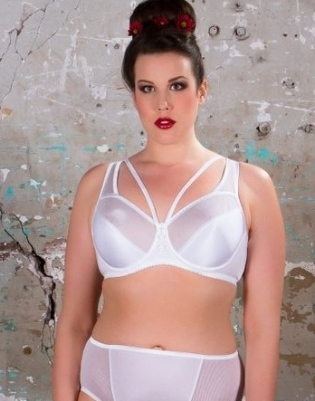 BH mit Bügel, Kali in Weiß von SYL Design, 40510, Ausschnitt, Vorderansicht