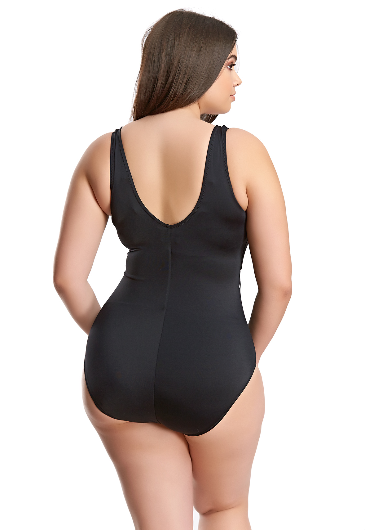 Badeanzug Essentials in Schwarz von ELOMI ES7617 Rückansicht