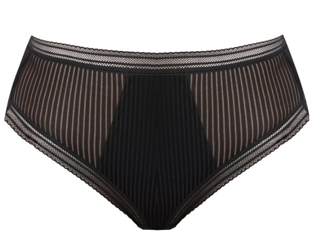 Slip, Fusion, Schwarz, von FANTASIE, FL3095, Cut Out, Vorderansicht