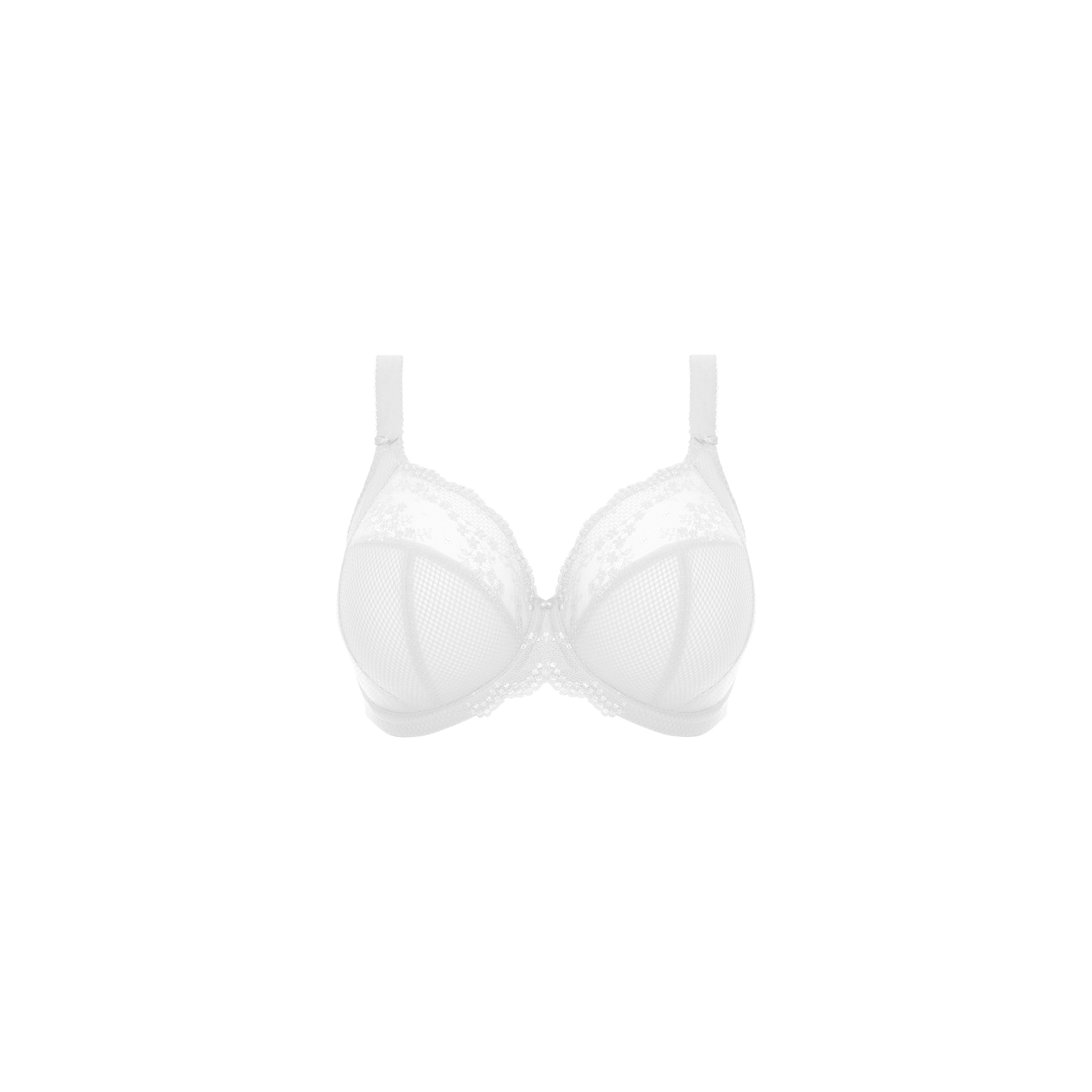 Plunge Stretch BH mit Bügel Charley in Weiß von ELOMI Lingerie EL4382 Cut Out