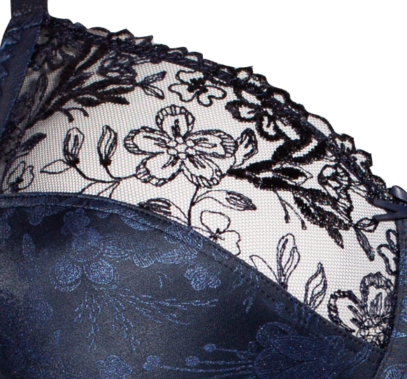 Body Jasmin in Midnight von Ulla Dessous 2773 Cut Out Spitze Vorderansicht