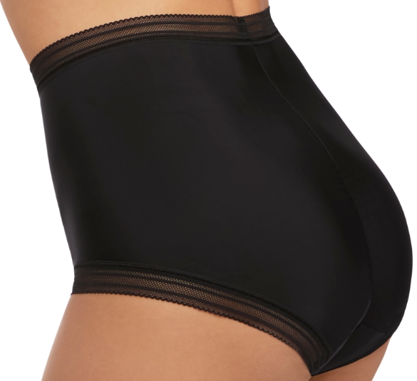 Hoher Taillenslip, Fusion Schwarz von FANTASIE Lingerie, FL3098, Detail, Seitenansicht