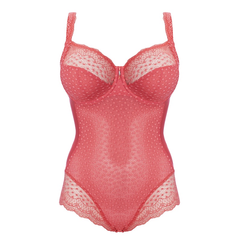 Body mit Bügel Josy in Apeol von Ulla Lingerie fèminine 6773 Cut Out Vorderansicht